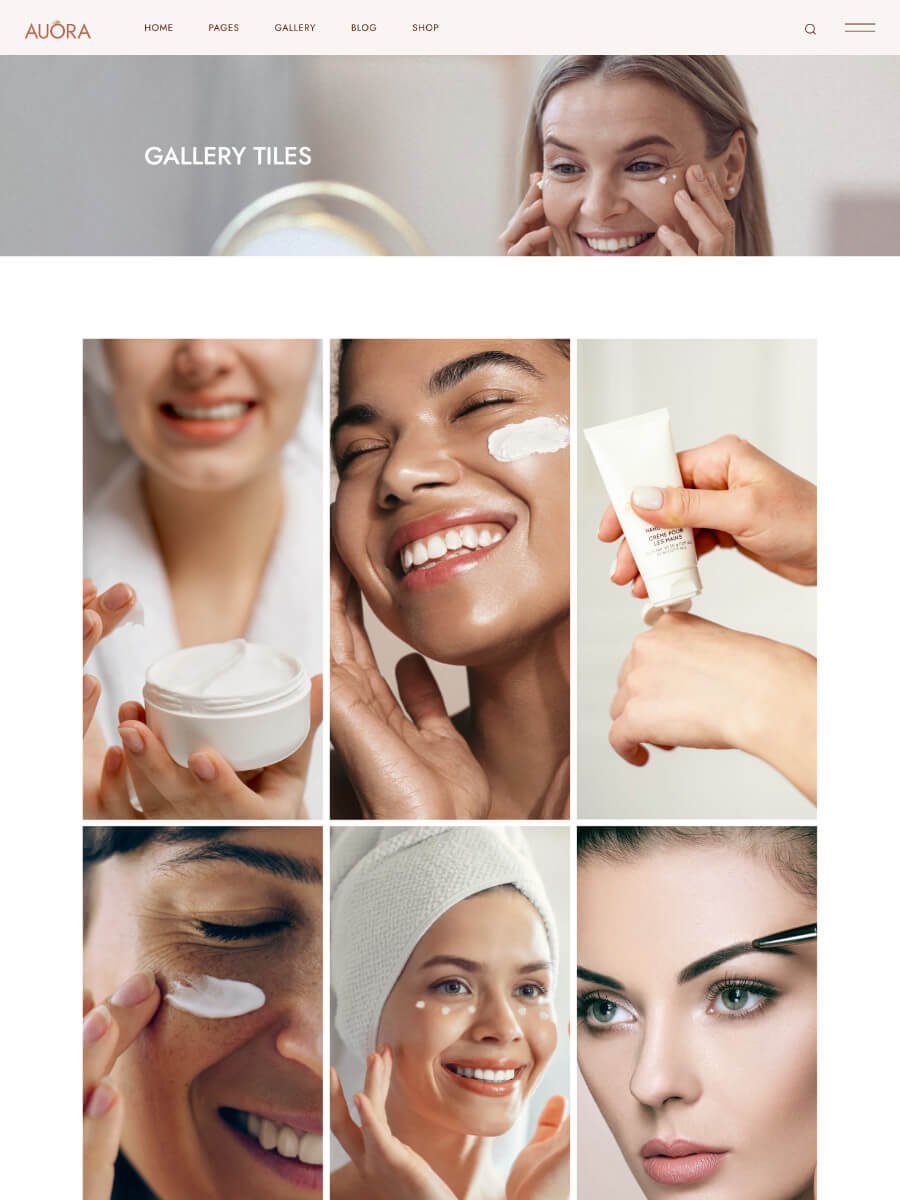 Gallery Tiles Page