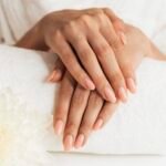 Home healthy beautiful manicure flowers